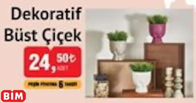 DEKORATİF BÜST ÇİÇEK DEKORATİF BÜST ÇİÇEK